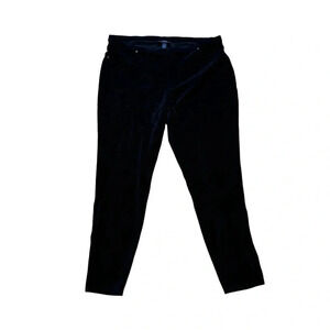 Style & Co Woman Black Velvet Pull-On Pants Leggings Elastic Waistband Size 3X